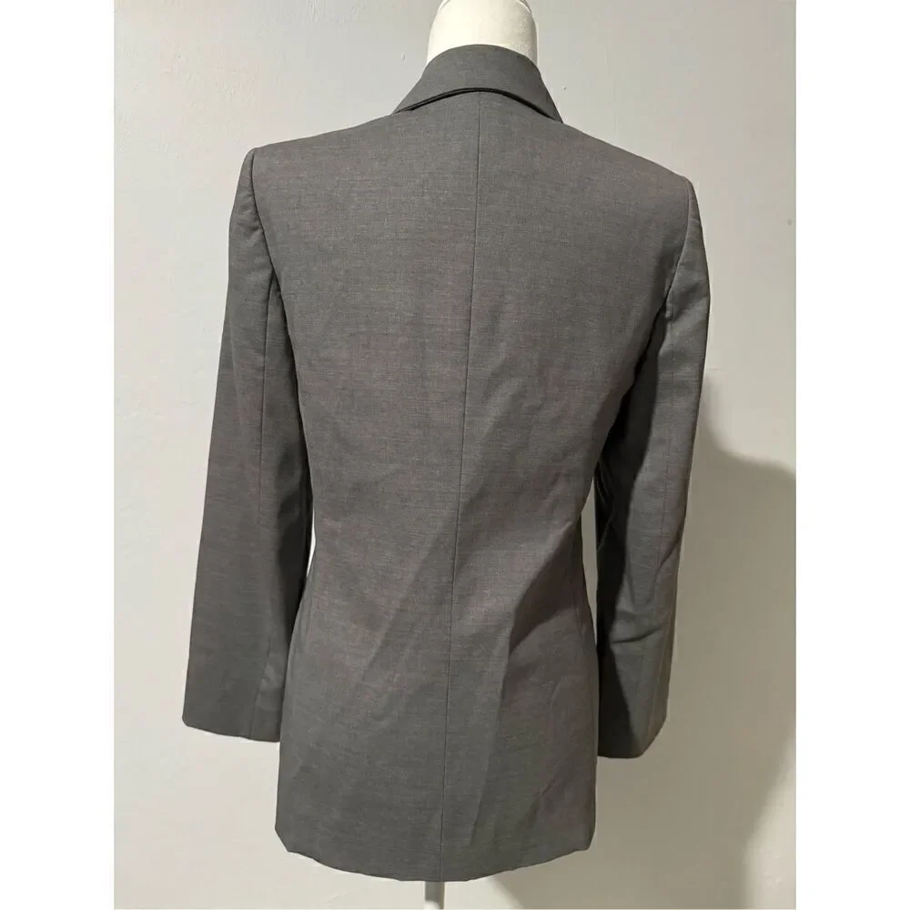 Les Copains gray button front blazer 38 - Picture 6 of 7